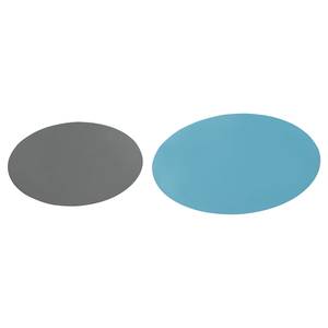 Bijzettafels Carrabelle II (set van 2) turquoise/grijs