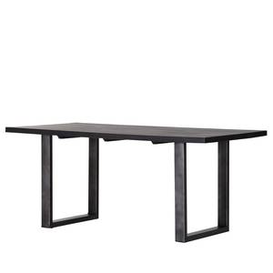 Table Bayamon Acacia massif / Métal - Acacia noir / Noir