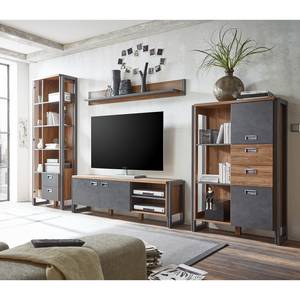 Tv-meubel Marton Stirling eikenhouten look/antracietkleurig