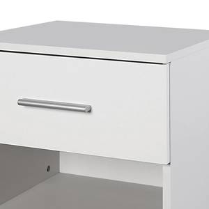 Comodino Halle Bianco - Materiale a base lignea - 47 x 43 x 42 cm