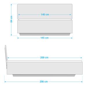 Letto futon Halle 140 x 200cm