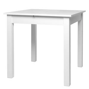Table extensible Cookson Blanc mat - 80 x 80 cm