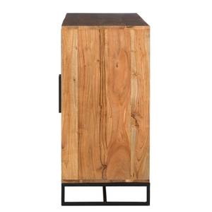 Dressoir Woodson II massief acaciahout/metaal - Acaciahouten Lichtbruin