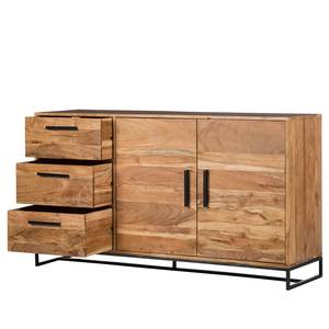 Sideboard Woodson II Akazie massiv / Metall - Akazie Hellbraun