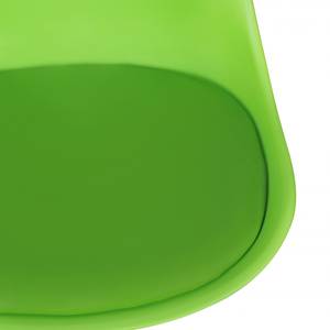 Chaise pivotante Kahoka Imitation cuir / Métal - Chrome - Vert pomme