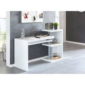 Bureau Markle Métal - Blanc / Chrome - Blanc