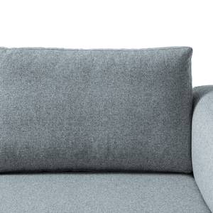 3-Sitzer Sofa COSO Classic+ Webstoff - Webstoff Inze: Graublau - Chrom glänzend