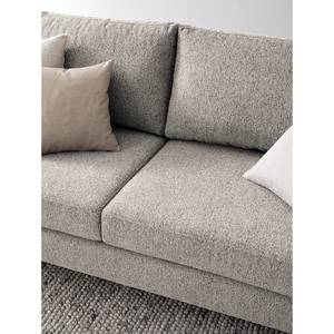 3-Sitzer Sofa COSO Classic+ Webstoff - Chenille Rufi: Beige - Chrom glänzend