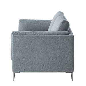 2,5-Sitzer Sofa COSO Classic+ Webstoff - Webstoff Inze: Graublau - Chrom glänzend