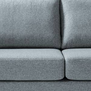 2,5-Sitzer Sofa COSO Classic+ Webstoff - Webstoff Inze: Graublau - Chrom glänzend