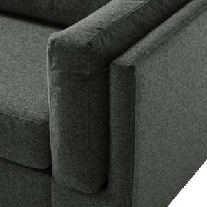 2,5-Sitzer Sofa COSO Classic+ Webstoff - Webstoff Inze: Dunkelgrau - Chrom glänzend