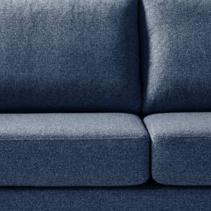 2,5-Sitzer Sofa COSO Classic+ Webstoff - Webstoff Inze: Blau - Chrom glänzend