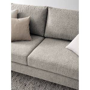 2,5-Sitzer Sofa COSO Classic+ Webstoff - Chenille Rufi: Beige - Chrom glänzend