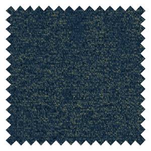 Gestoffeerde hocker COSO Classic+ geweven stof - Chenille Rufi: Blauw - Breedte: 64 cm - Chroomkleurig glanzend
