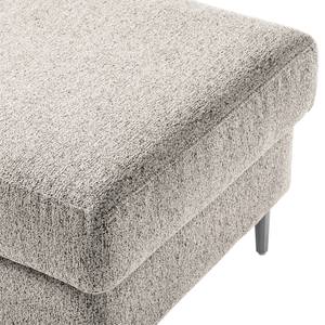 Polsterhocker COSO Classic+ Webstoff - Chenille Rufi: Beige - Breite: 64 cm - Chrom glänzend