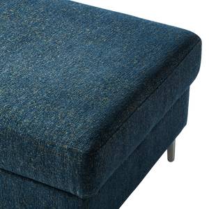 Poggiapiedi COSO Classic+ Tessuto - Ciniglia Rufi: blu - Larghezza: 95 cm - Cromo lucido