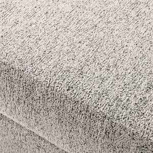 Poggiapiedi COSO Classic+ Tessuto - Ciniglia Rufi: beige - Larghezza: 95 cm - Cromo lucido