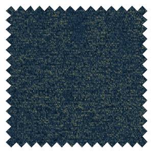 Ecksofa COSO Classic+ mit Longchair Webstoff - Chenille Rufi: Blau - Breite: 246 cm - Longchair davorstehend rechts - Chrom glänzend