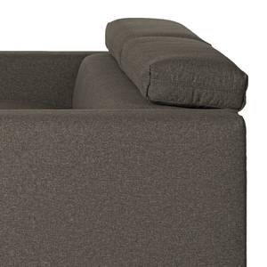 Canapé convertible Wissant I Aspect cuir vieilli - Anthracite