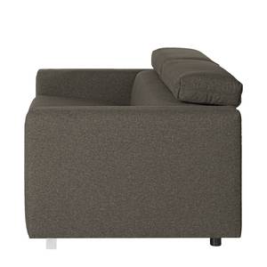 Canapé convertible Wissant I Aspect cuir vieilli - Anthracite