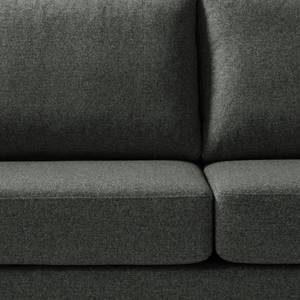 3-Sitzer Sofa COSO Classic+ Webstoff - Webstoff Inze: Dunkelgrau - Buche Dunkel