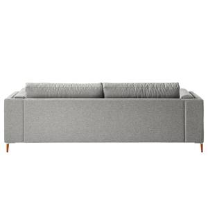 3-Sitzer Sofa COSO Classic+ Webstoff - Webstoff Inze: Hellgrau - Buche Dunkel