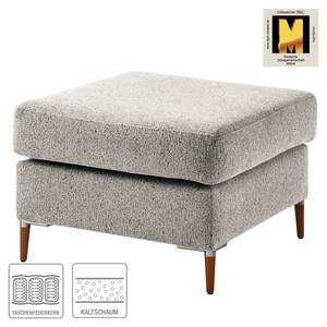 Polsterhocker COSO Classic+ Webstoff - Chenille Rufi: Beige - Breite: 64 cm - Buche Dunkel