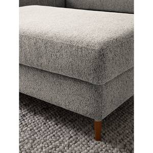 Polsterhocker COSO Classic+ Webstoff - Chenille Rufi: Beige - Breite: 64 cm - Buche Dunkel