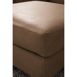 Repose-pieds COSO Classic+ Cuir véritable - Cuir véritable Taru : Nougat - Largeur : 64 cm - Hêtre foncé