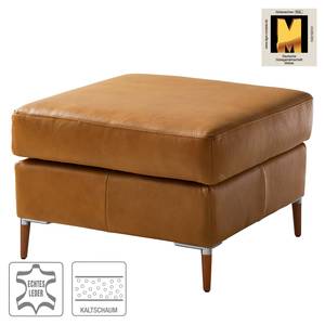 Repose-pieds COSO Classic+ Cuir véritable - Cuir véritable Taru : Marron clair - Largeur : 64 cm - Hêtre foncé