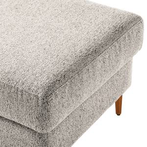 Repose-pieds COSO Classic+ Tissu - Tissu Chenille Rufi: Beige - Largeur : 95 cm - Hêtre foncé