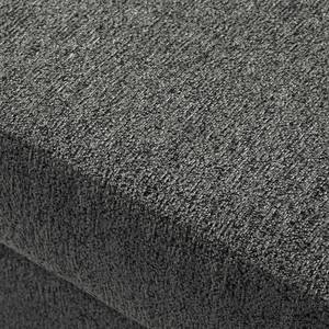 Repose-pieds COSO Classic+ Tissu - Tissu Chenille Rufi: Anthracite - Largeur : 95 cm - Hêtre foncé
