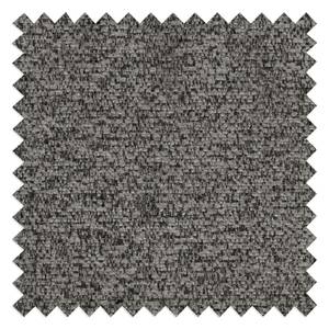 Wohnlandschaft COSO Classic+ Webstoff - Chenille Rufi: Grau - Longchair davorstehend rechts / Ottomane links - Keine Funktion - Buche Dunkel