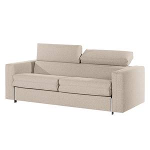 Schlafsofa Wissant mit Matratze Antiklederlook - Kaschmir