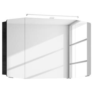 Spiegelschrank Cassca Inklusive Beleuchtung - Graphit - Breite: 100 cm