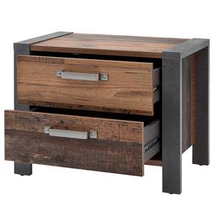 Table de chevet Maysville Marron - Gris - Bois manufacturé - 60 x 47 x 39 cm