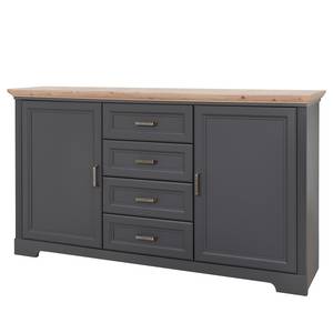 Commode Homewood Gris gaphite / Imitation chêne