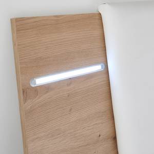Bettgestell Gainford Braun - Weiß - Holzwerkstoff - 184 x 90 x 218 cm