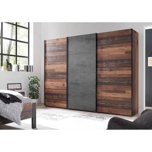 Schwebetürenschrank Maysville Braun - Grau - Holzwerkstoff - 270 x 210 x 63 cm