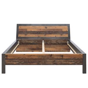 Bedframe Maysville Bruin - Grijs - Plaatmateriaal - 197 x 101 x 221 cm