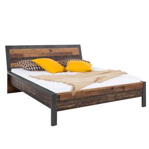 Bedframe Maysville Bruin - Grijs - Plaatmateriaal - 197 x 101 x 221 cm