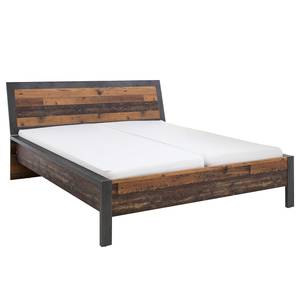 Bedframe Maysville Bruin - Grijs - Plaatmateriaal - 197 x 101 x 221 cm