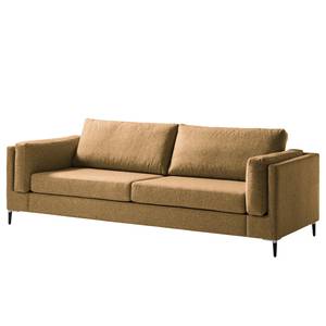 3-Sitzer Sofa COSO Classic+ Webstoff - Webstoff Inze: Hellbraun - Schwarz