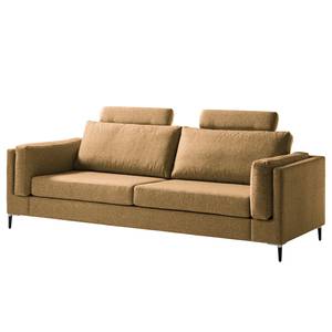 3-Sitzer Sofa COSO Classic+ Webstoff - Webstoff Inze: Hellbraun - Schwarz