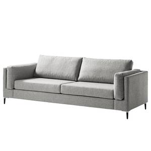 3-Sitzer Sofa COSO Classic+ Webstoff - Webstoff Inze: Hellgrau - Schwarz