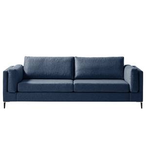 3-Sitzer Sofa COSO Classic+ Webstoff - Webstoff Inze: Blau - Schwarz