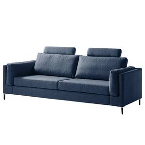 3-Sitzer Sofa COSO Classic+ Webstoff - Webstoff Inze: Blau - Schwarz