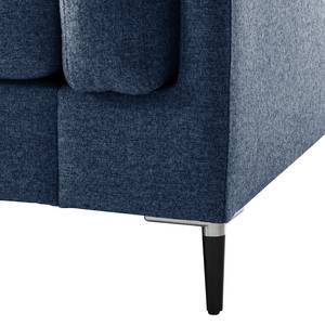 3-Sitzer Sofa COSO Classic+ Webstoff - Webstoff Inze: Blau - Schwarz