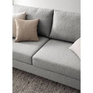 2,5-Sitzer Sofa COSO Classic+ Webstoff - Webstoff Inze: Hellgrau - Schwarz