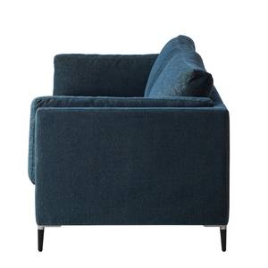 3-Sitzer Sofa COSO Classic+ Webstoff - Chenille Rufi: Blau - Schwarz